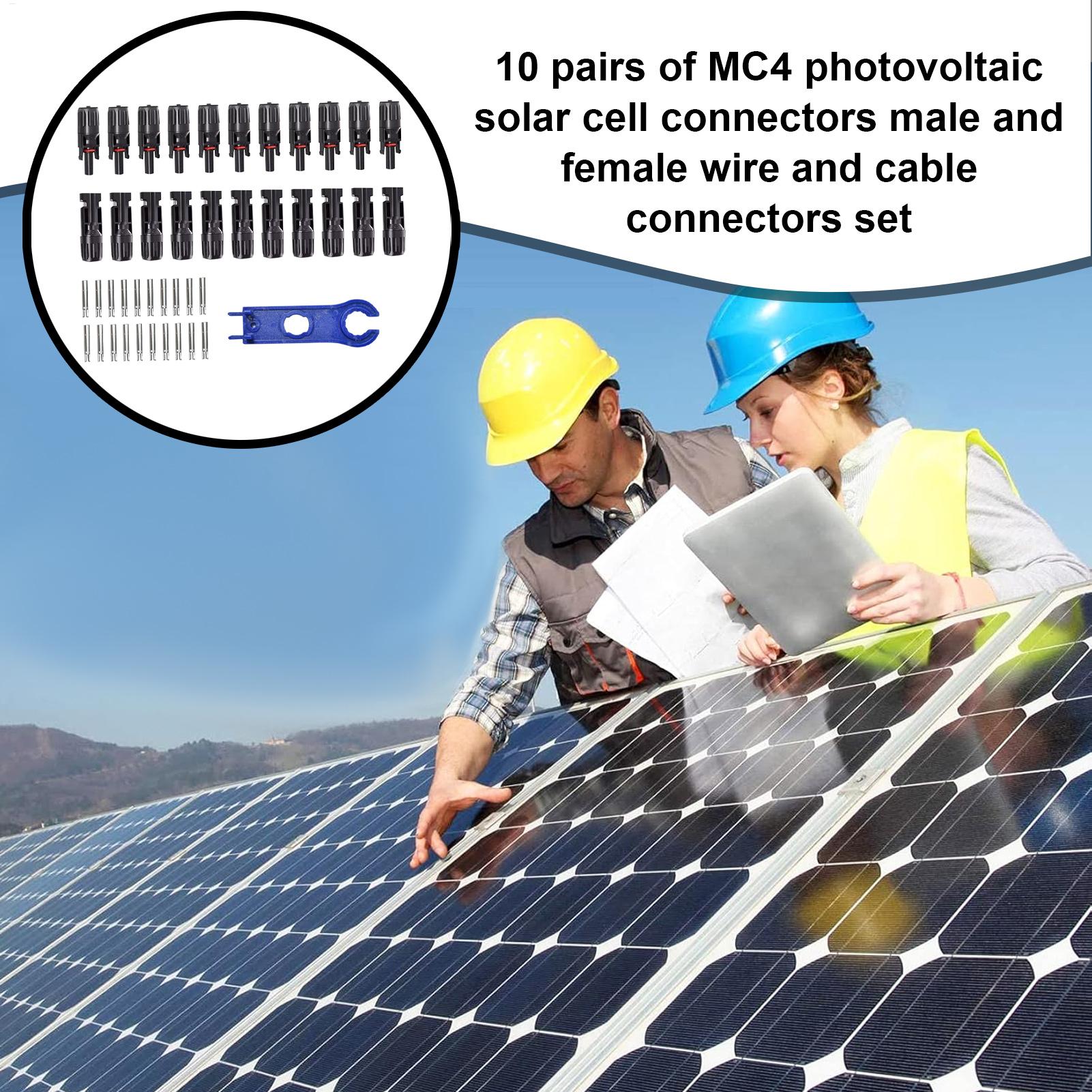10Pair MC4 Photovoltaic Solar  - Solar Cable Mc4 Connector recension och pris