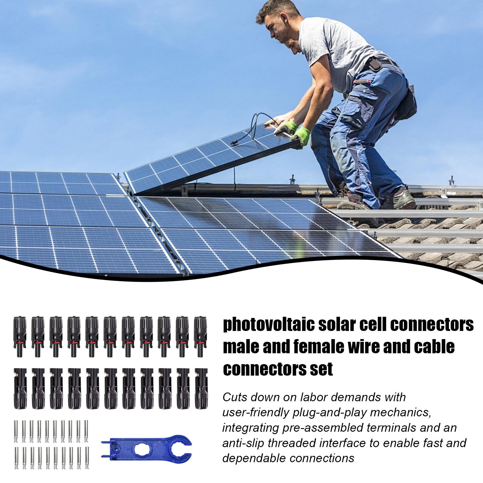 10Pair MC4 Photovoltaic Solar  - Solar Cable Mc4 Connector recension och pris