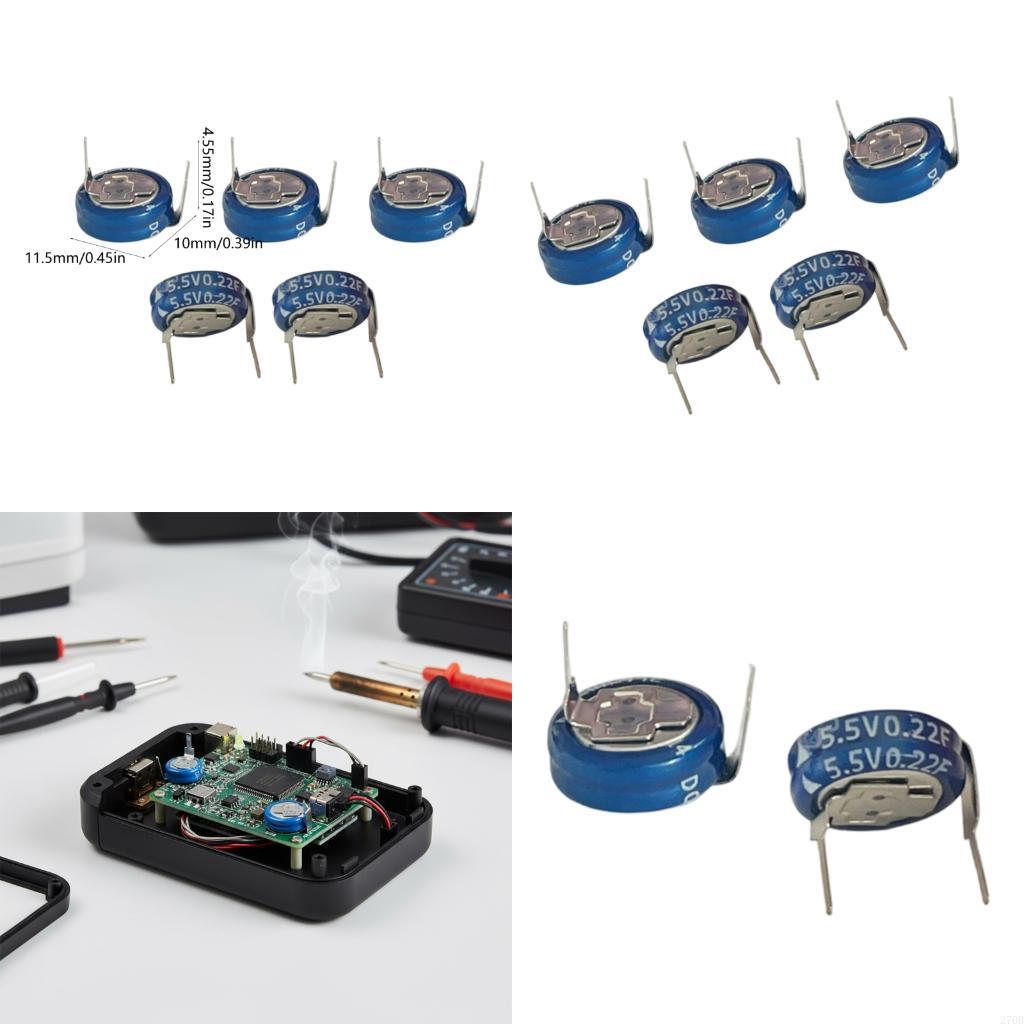  5 Piece 5.5V 0.22F H Type Cap - Renewable Energy Types recension och pris
