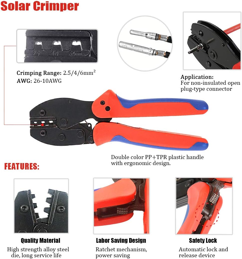 Solar Panel PV Cable Crimping  - Solar Cable Mc4 Connector recension och pris